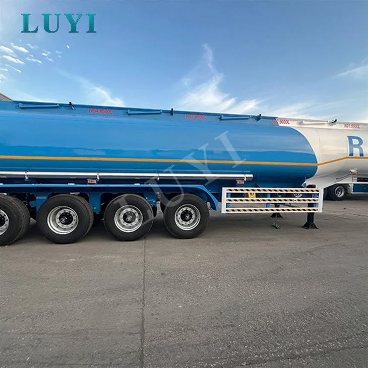 4 Axle 35000L 4 Compartment Carbon Steel Fuel Tank Semi Trailer best