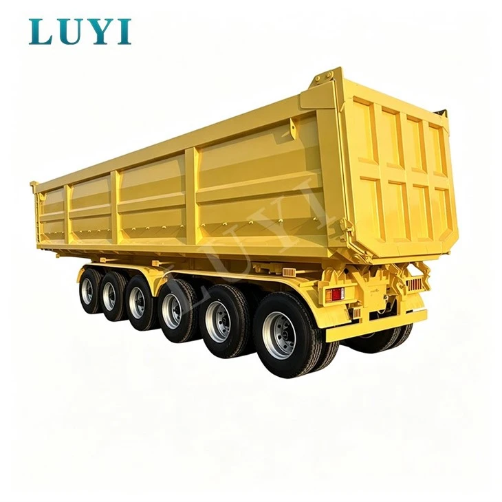 6 Axle Heavy Load Rear Tipper Semi Trailer For Bulk Goods Hauling price