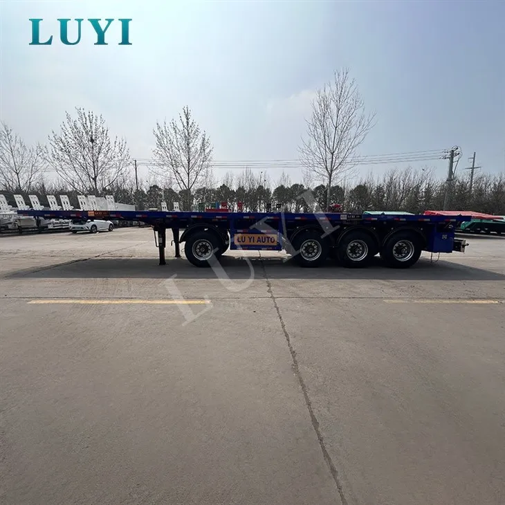 Four Axle Flatbed For Cargo Haulage factory Four Axle Flatbed For Cargo Haulage factory