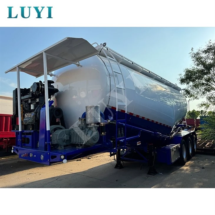 3-axis 40 Cubic Meter Cement Tank Semi-trailer factory