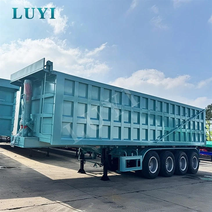LUYI 4-axle 80-ton Rear-tipping Dump Trailer best